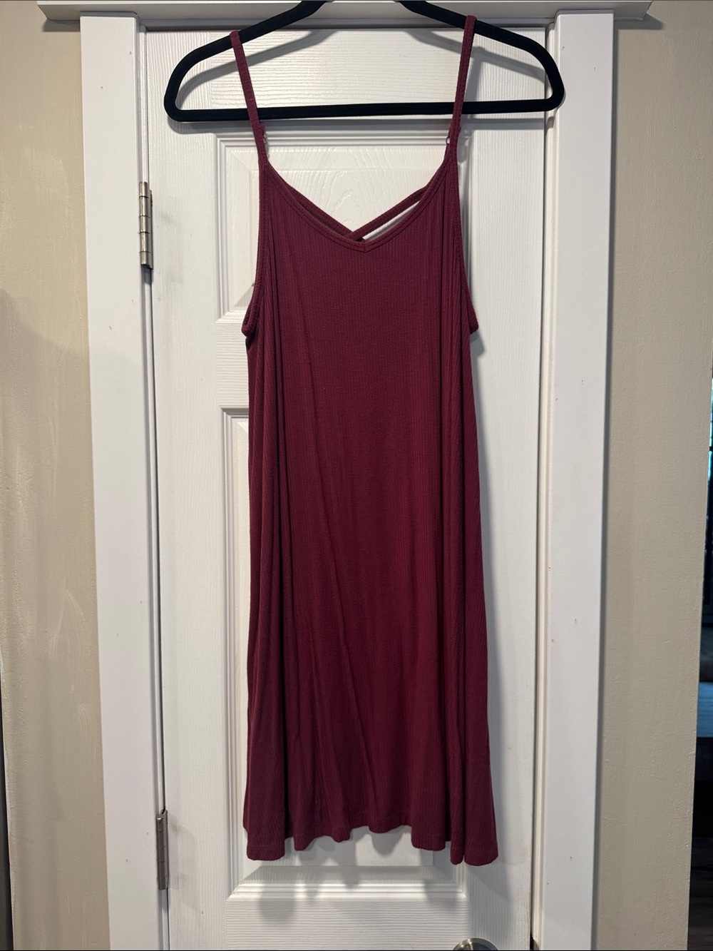 Mossimo Supply Co. Wine Red Spaghetti Strap Mini Dress
